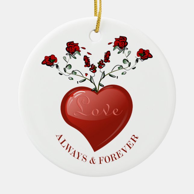 Always And Forever Ceramic Tree Decoration (Front)