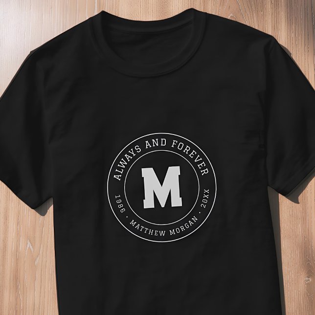 Always and Forever Memorial Monogram T-Shirt (Creator Uploaded)
