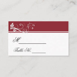 Always and Forever Ruby Wedding Place Card