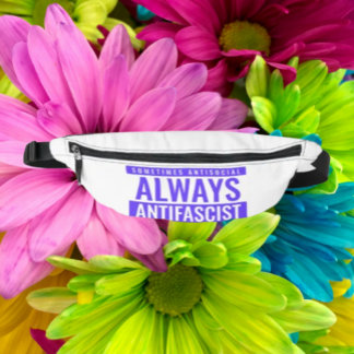 Always Antifascist Fanny Pack – Bold Blue