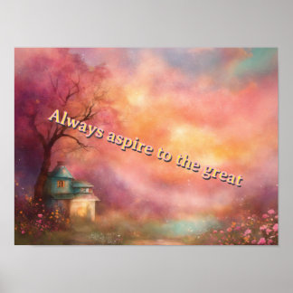 Always aspire to the great poster  (Semi-Gloss)