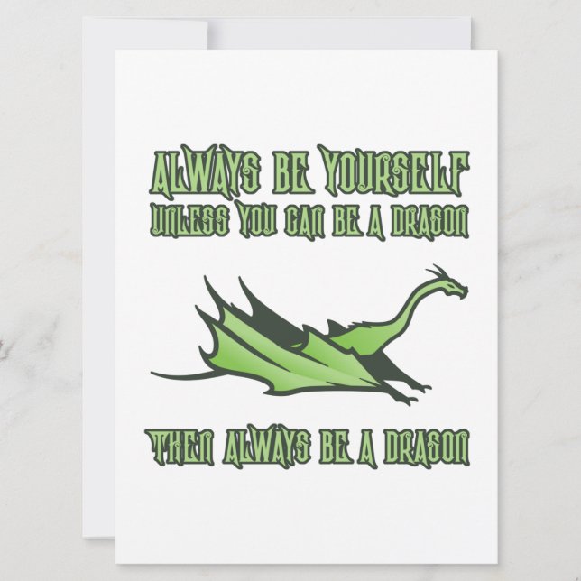 Always Be A Dragon Save The Date (Front)