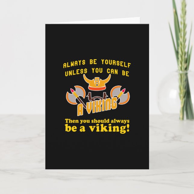 Always be a Viking Card (Front)