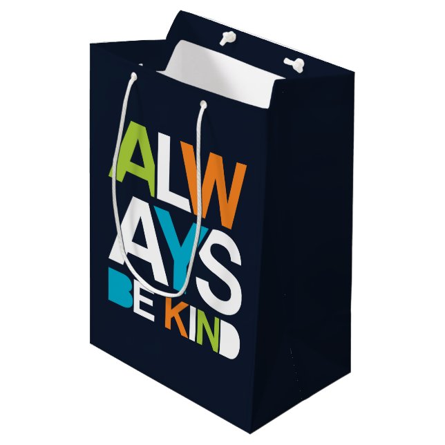 Always Be Kind Medium Gift Bag (Front Angled)