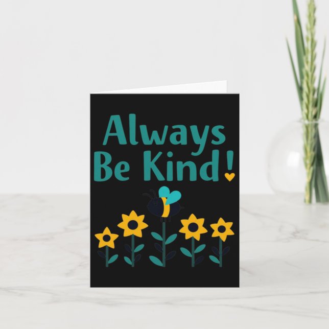 Always Be Kind! Sticker  Card (Front)
