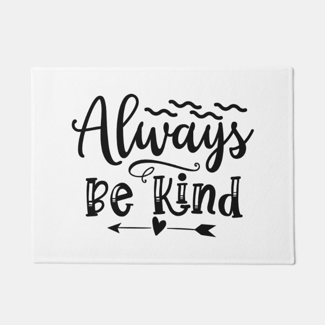 Always Be Kind – Warm & Welcoming Doormat (Front)