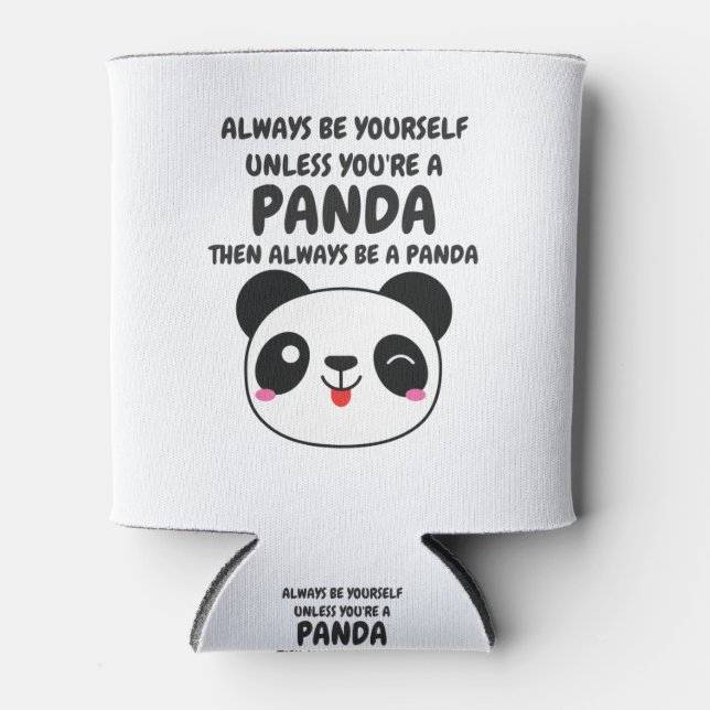 always be panda can cooler (Front)