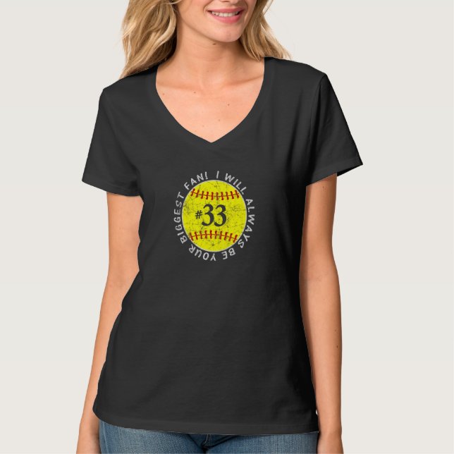Always Be Your Biggest Fan Favourite Player Softba T-Shirt (Front)