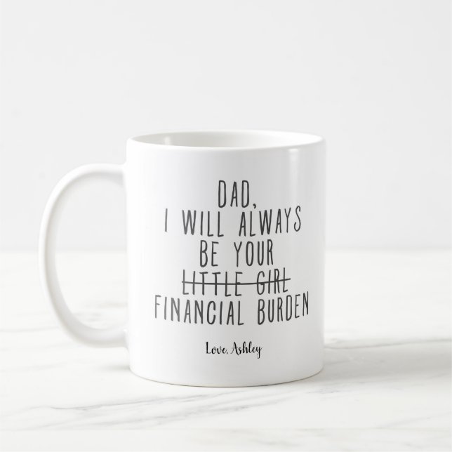 Always be your financial burden funny Coffee Mug (Left)