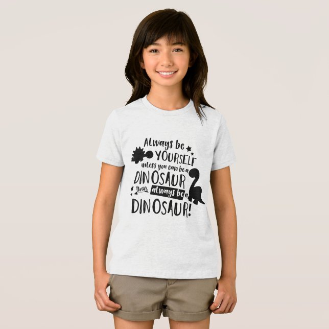 Always Be Yourself Inspirational Quote Tri-Blend Shirt (Front Full)