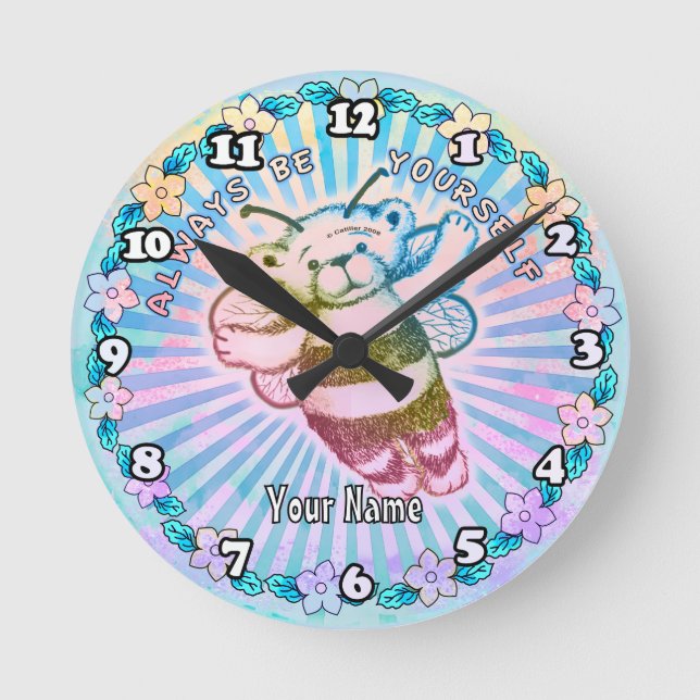Always Be Yourself Round Clock (Front)