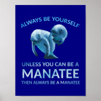 Always Be Yourself Unless You Can Be a Manatee