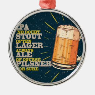 Always Beer Metal Tree Decoration