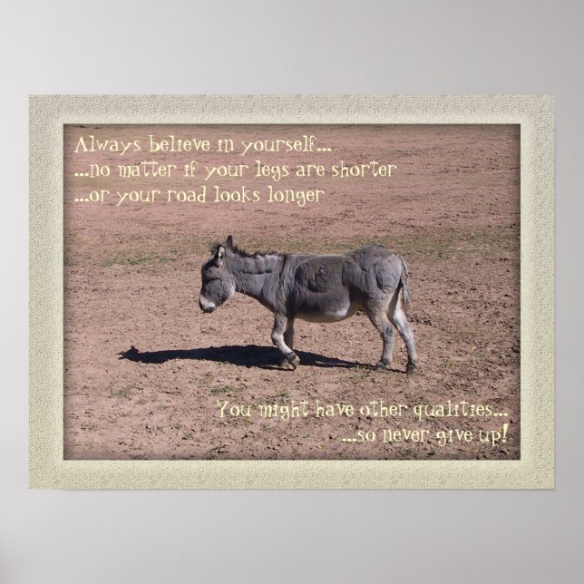 Always believe in yourself poster (Front)
