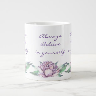 Always believed in yourself large coffee mug