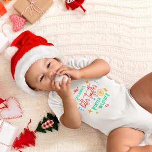 Always Better Together in Winter Weather Christmas Baby Bodysuit