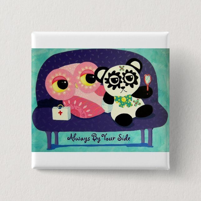 Always By Your Side 15 Cm Square Badge (Front)