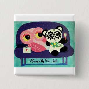 Always By Your Side 15 Cm Square Badge