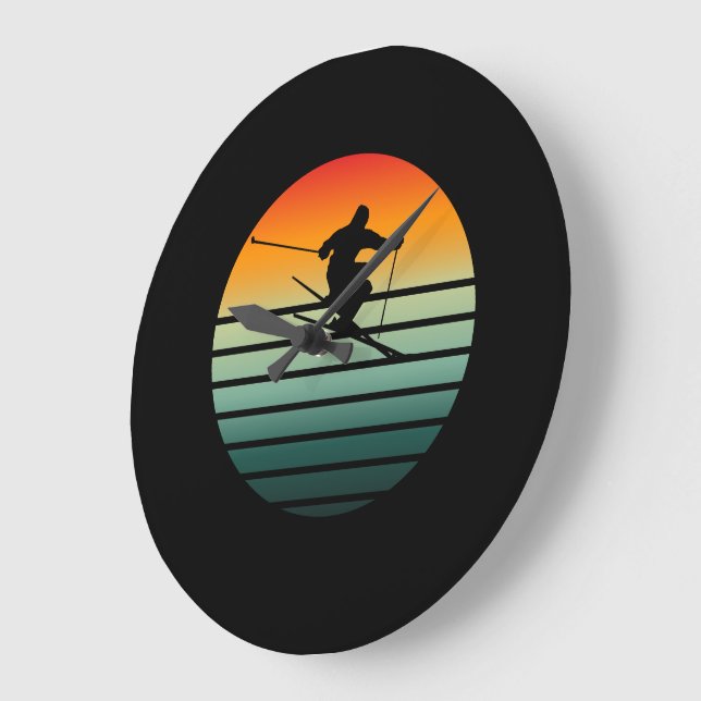 Always Chasing Sunsets Vintage Clock (Angle)