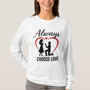 Always Choose Love Basic Long Sleeve T-Shirt Fre
