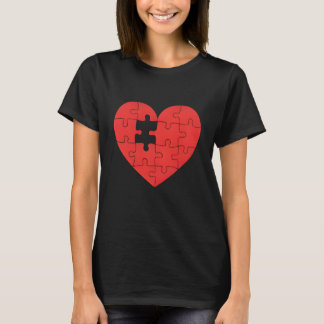  Always Connected: Matching Heart Couple T-Shirt