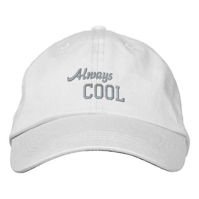 ALWAYS COOL Cap (White w/Pink) (Front)
