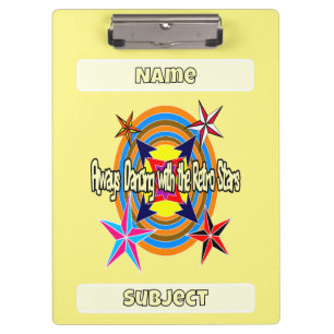 Always dancing with the Retro stars Clipboard