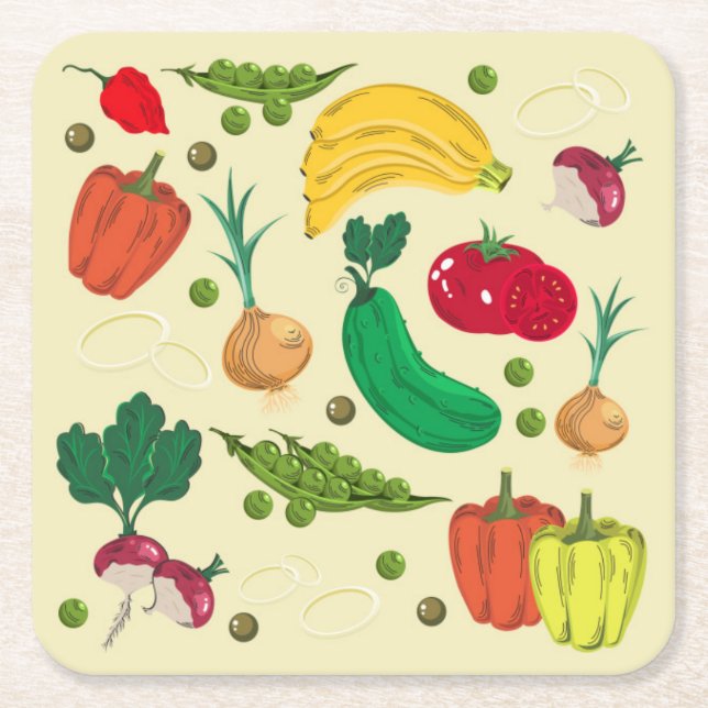 Always Eat Your Vegetables Coaster Set (Front)