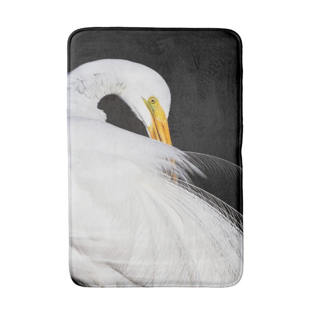 Always Egrets Bath Mat (Front Vertical)
