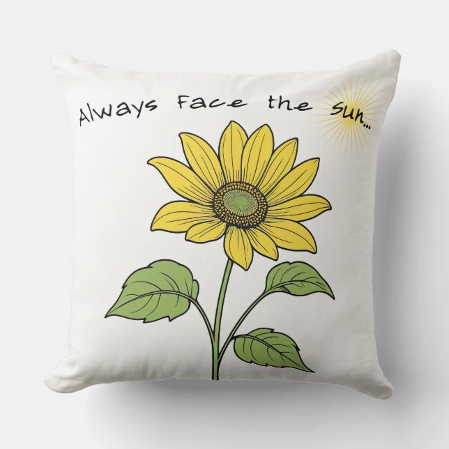 Always face the Sun Cushion (Front)