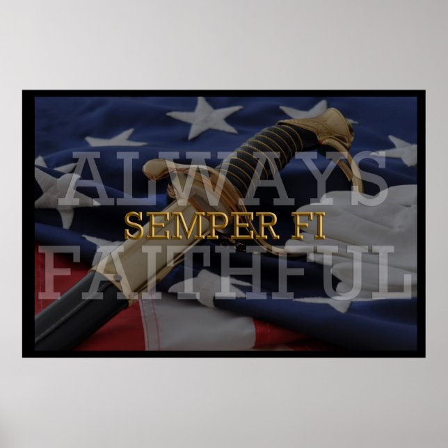 Always Faithful - Semper Fi Poster (Front)