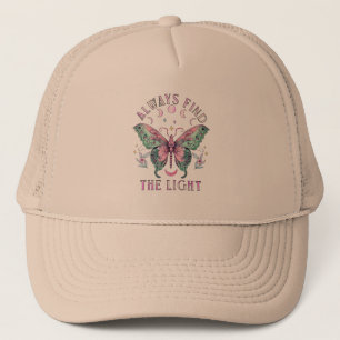 Always Find the Light Beautiful colourful butterfl Trucker Hat
