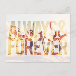 Always & Forever Bridesmaid Proposal Postcard