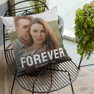 Always & Forever Couple Photo Cushion