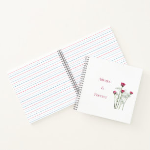 Always & Forever Floral Romantic Anniversary Notebook