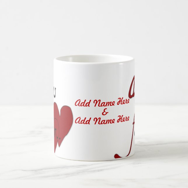 Always & Forever - Personalised Classic White Mug (Center)