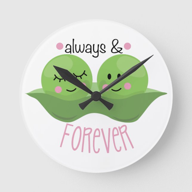 Always & Forever Round Clock (Front)