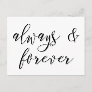 always & forever script postcard