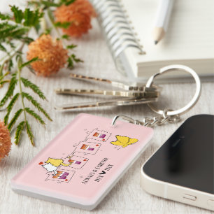 Always & Forever Sunset Lesbian Flag Wife Acrylic Key Ring