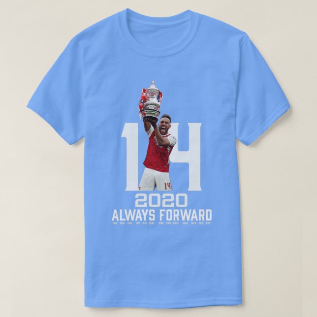 Always Forward 14 FA Cup Titles Arsenal T-Shirt (Design Front)
