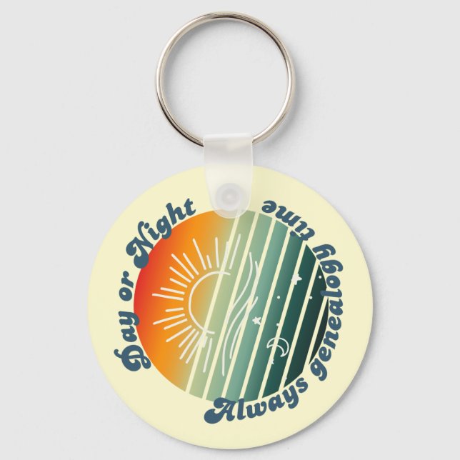 Always Genealogy Time Key Ring (Front)