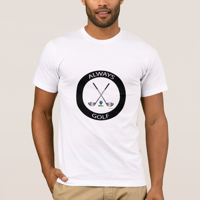 Always GOLF Logo Cool White T-Shirt (Front)