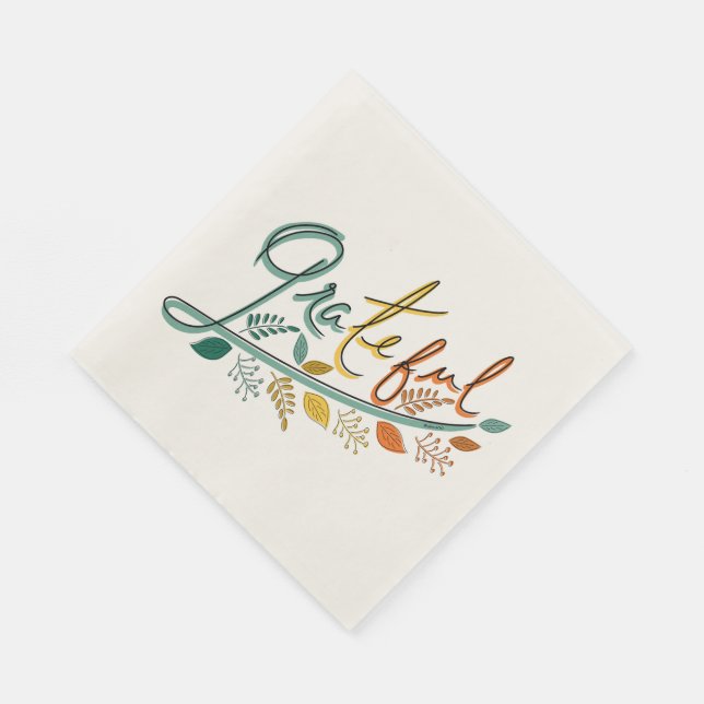 Always Grateful Napkin (Corner)