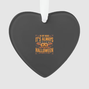 Always Halloween Pumpkin Bat Vector Design_1 Ornament