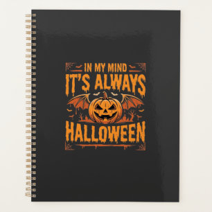 Always Halloween Pumpkin Bat Vector Design_1 Planner