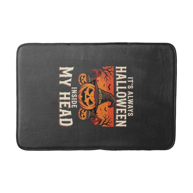 Always Halloween Pumpkin Witch Design_1 Bath Mat (Front)