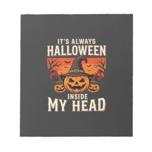 Always Halloween Pumpkin Witch Design_1 Notepad