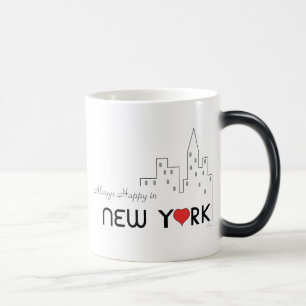 Always Happy in New York Magic Mug