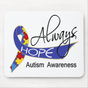 Always Hope Autism Mouse Mat