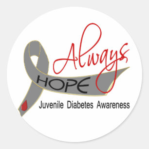 Always Hope Juvenile Diabetes Classic Round Sticker